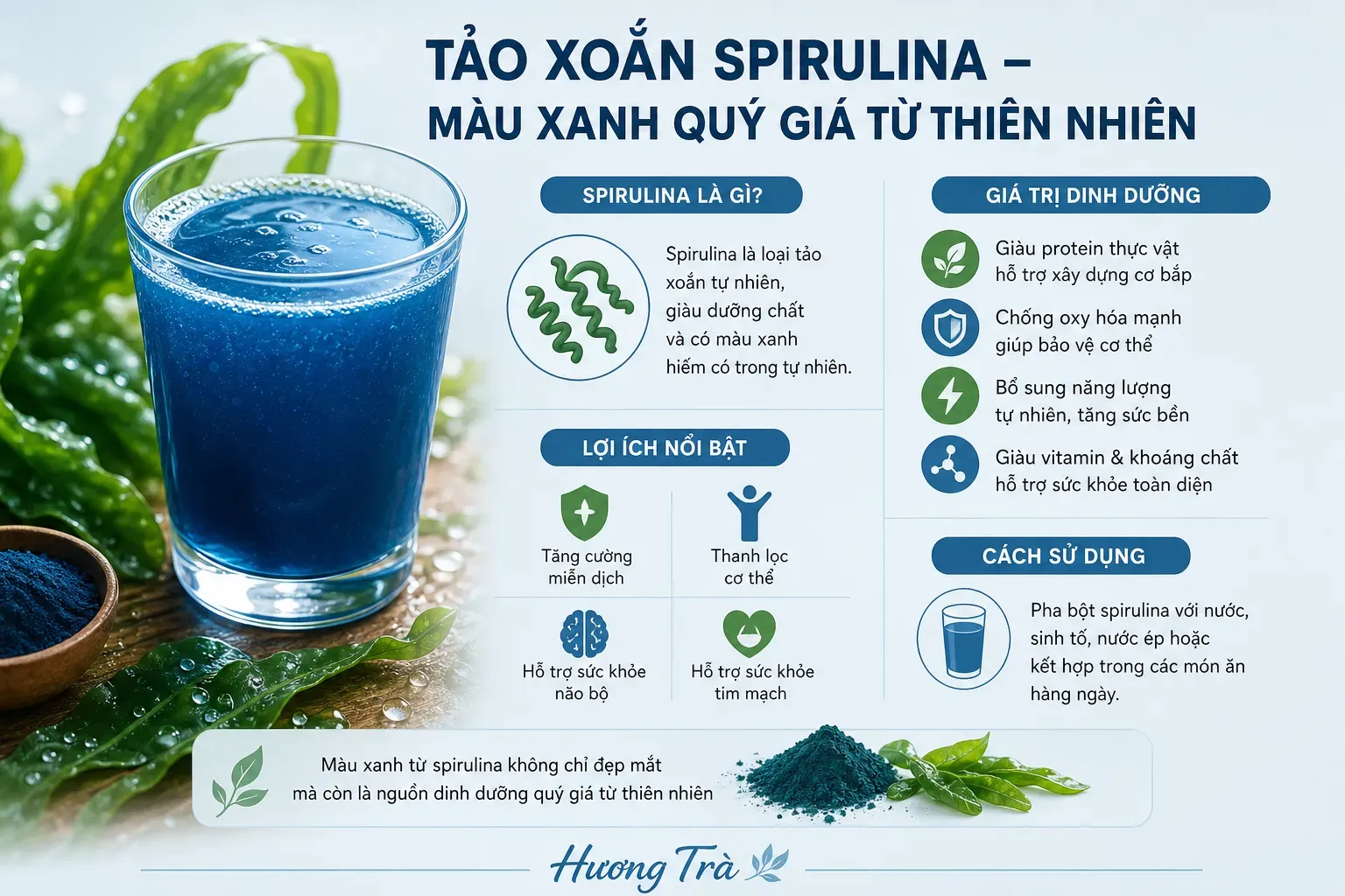 Nếu có một dòng đồ uống xanh lam từ tảo xoắn, bạn muốn nó bắt đầu từ vị nào? 6 Khi màu xanh lam không chỉ là một sắc thái