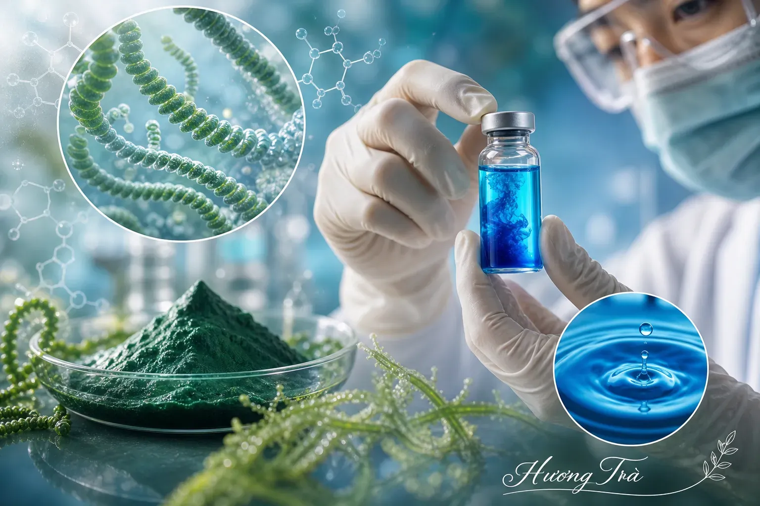 Từ nguyên liệu hàn lâm đến ly nước đời thường: phycocyanin cần đi qua cây cầu nào? 7 Phycocyanin là gì mà khiến người làm nghề phải tò mò?
